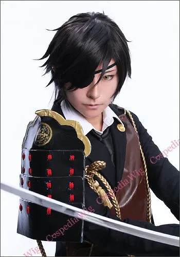 ??Touken Ranbu??Shokudaikiri Mitsutada style cosplay wig Peer-to-Peer High definition