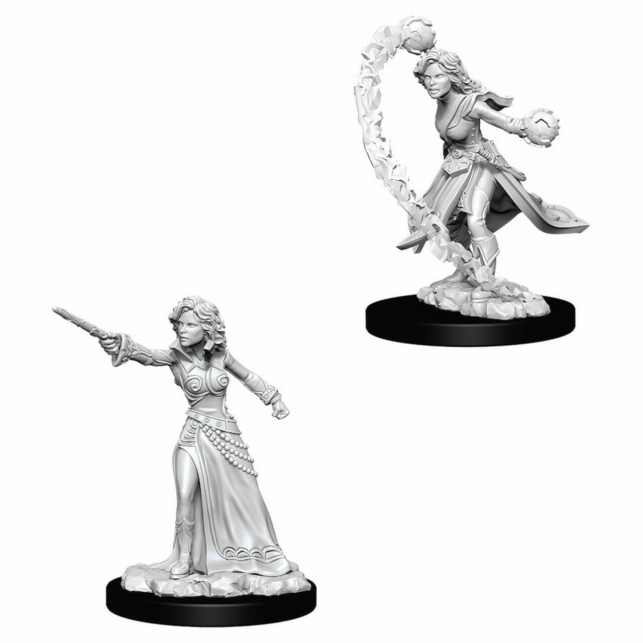 PF Unpainted Minis WV6 Female Human Wizard Future proof Player Choice