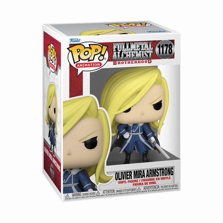 FUNKO POP! ANIMATION: FULLMETAL ALCHEMIST: BROTHERHOOD - OLIVIA MIRA ARMSTRONG (WITH SWORD) Limited Edition Task Complete
