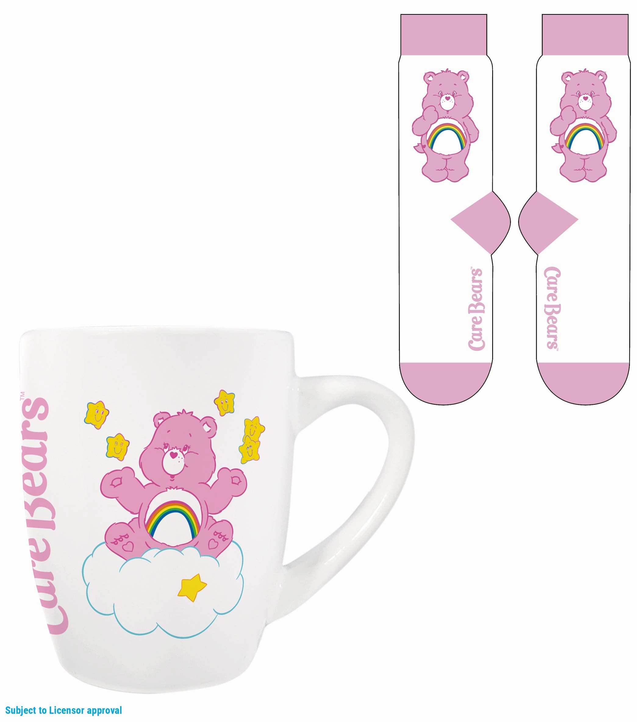 LES BISOUNOURS - Cheer Bear - Mug 315ml et Chaussettes Femme 36-41 Mini Glance