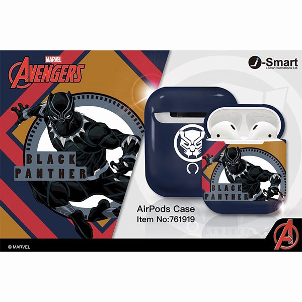 NFC Feature Posable Figure Marvel - Black Panther D2 AirPods Protective Hard Case