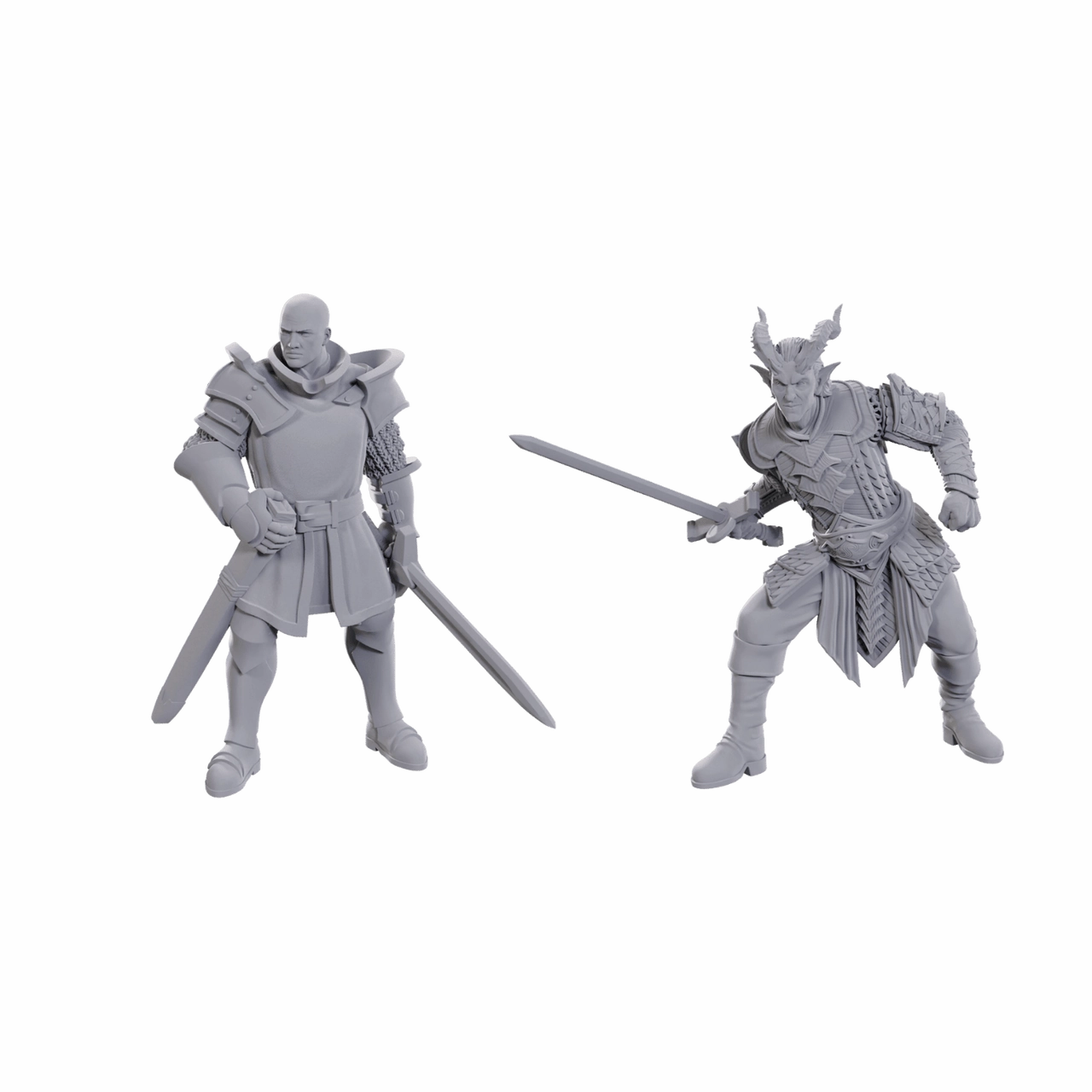 DND UNPAINTED MINIS SPECIAL EDITION BALDUR'S GATE 3 - ULDER RAVENGARD & ZEVLOR Zombie Survival Barely Scarce