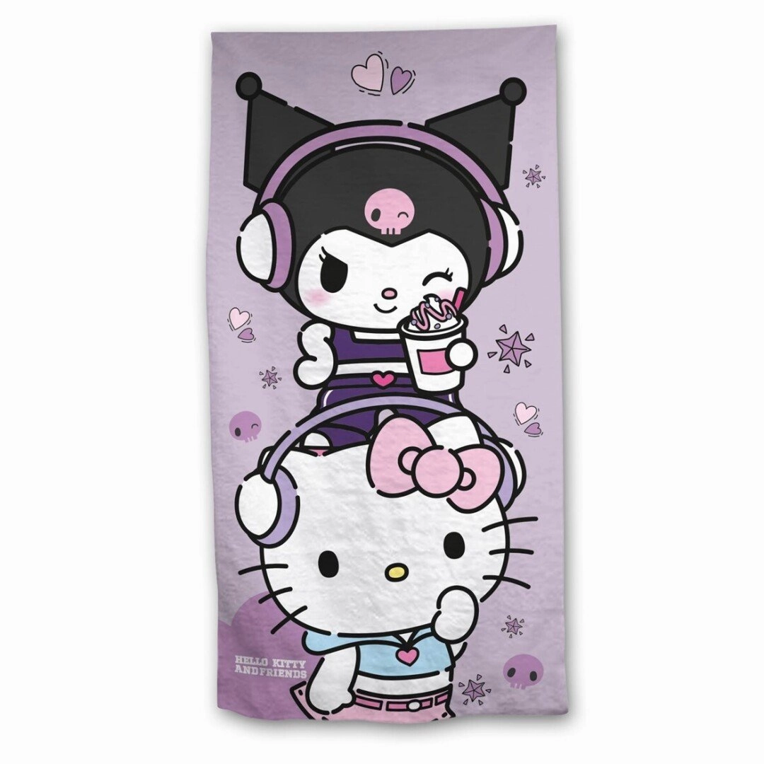 Alien Encounter HELLO KITTY - Hello Kitty & Kuromi - Serviette de Plage 70x140cm