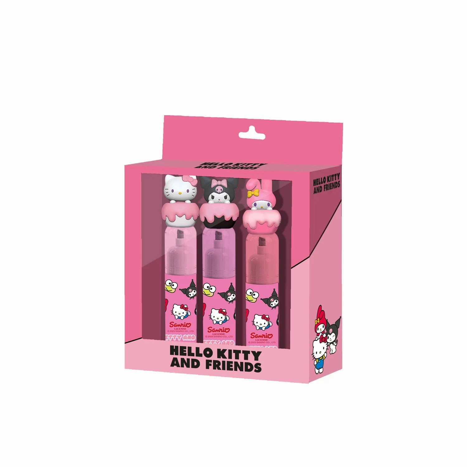 Pure Worker Tiny Wallet HELLO KITTY & Friends - Cake - Pack de 3 Surligneurs