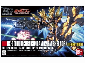 Shelf Display Ship Figure HGUC 1/144#175 Unicorn Gundam 2 Banshee Norn (Destroy Mode)