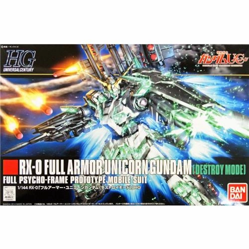 HGUC 1/144 #178 Full Armor Unicorn Gundam (Destroy Mode) Science Model