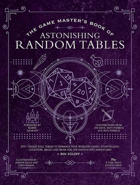Surprise Unboxing Experience Game Master's Book of Astonishing Random Tables