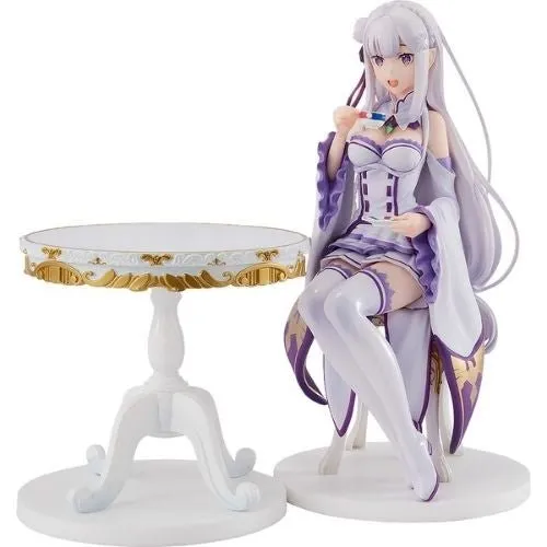TV show Vinyl Collectible KDcolle Re:ZERO -Starting Life in Another World- Emilia Tea Party Ver. 1/7 Complete Figure