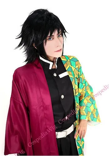 "Demon Slayer" Giyuu Tomioka style cosplay wig Streamer Mode