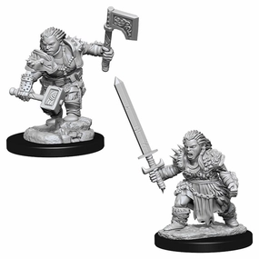 Triple Tech Professional Level PF Unpainted Minis WV8 Female Dwarf Barbarian
