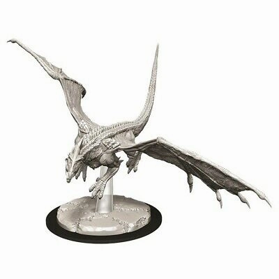 D&D Unpainted Minis WV9 Young White Dragon Real World Original Score