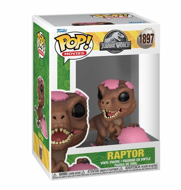 Early Learning JURASSIC PARK SPRG - POP Movies N?? 1897 - Raptor (Oeuf rose) PRECO > 30/10