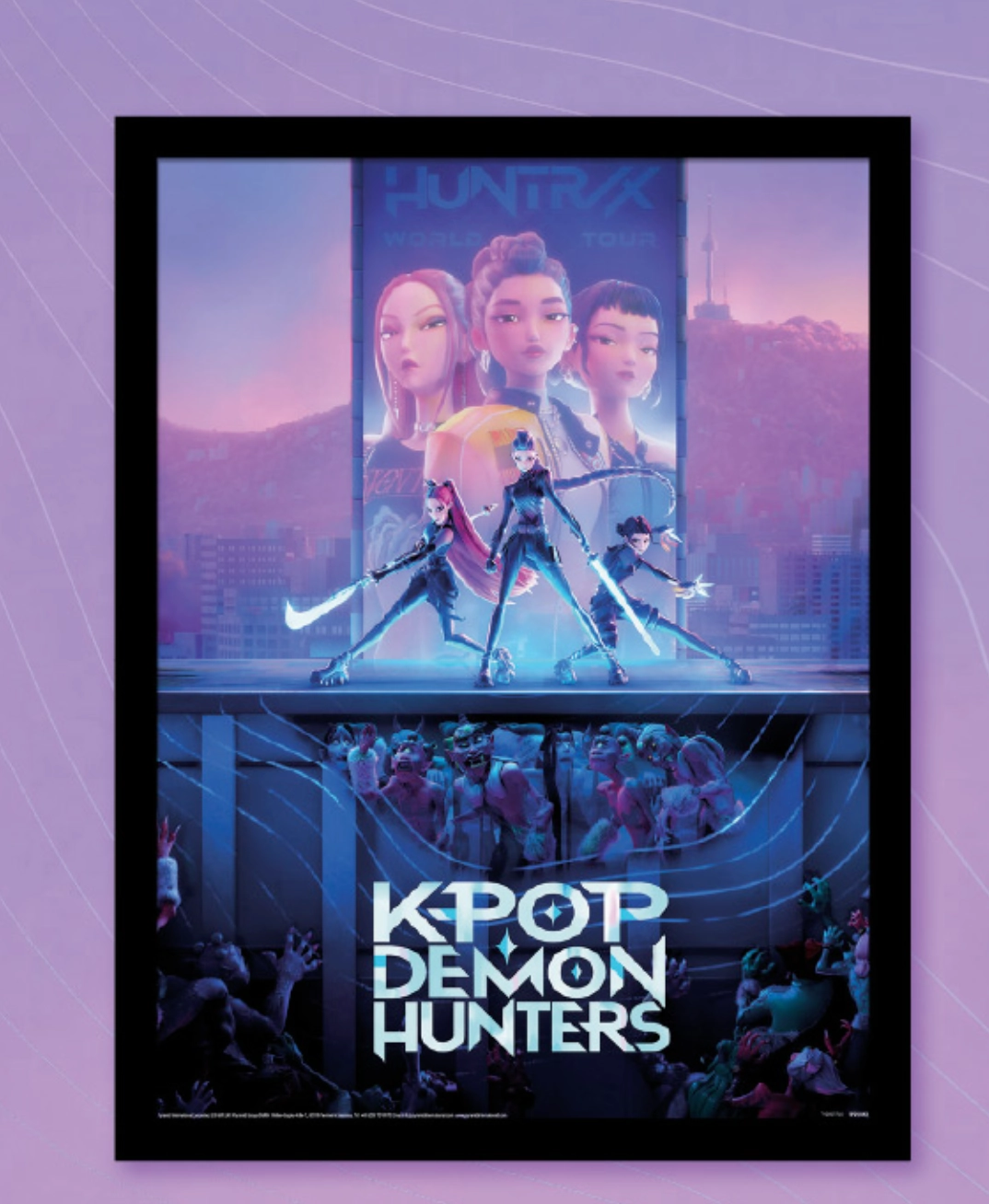 Breathtaking Designer Approach Designer K-POP DEMON HUNTERS - Key Art - Impression Encadr??e 45x35cm