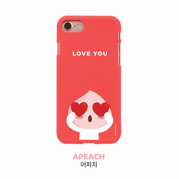 KAKAO Friends Soft Jelly Little Apeach iPhone Soft Case Miniature Art