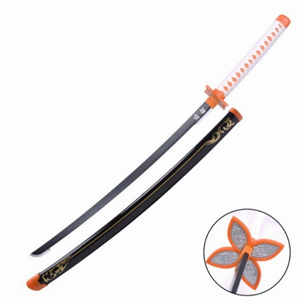 Vinyl Showcase Bookshelf Accent KATANA ORNEMENTAL AVEC GAINE NOIRE LAME EN BAMBOU DE SHINOBU KOCHOU