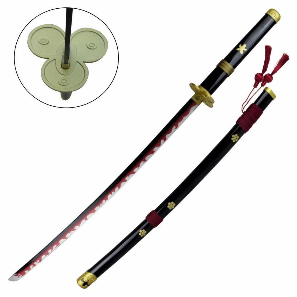 KATANA ORNEMENTAL ENMA SWORD OF ZORO BLACK COLOR  ONE PIECE PVC Collectible Blog Feature