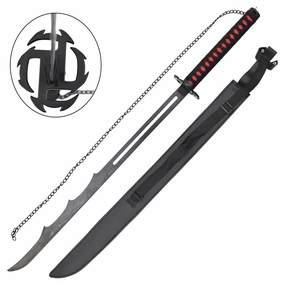 KATANA ORNEMENTAL L'??VOLUTION DE TENSA ZANGETSU (HEAVEN CHAIN SLAYING MOON), BANKAI NODACHI PAR KUROSAKI ICHIGO BLEACH Fan Favorite