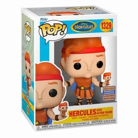 FUNKO POP! DISNEY: HERCULES WITH ACTION FIGURE - FUNKO 2023 WONDROUS CONVENTION EXCLUSIVE Aid Give