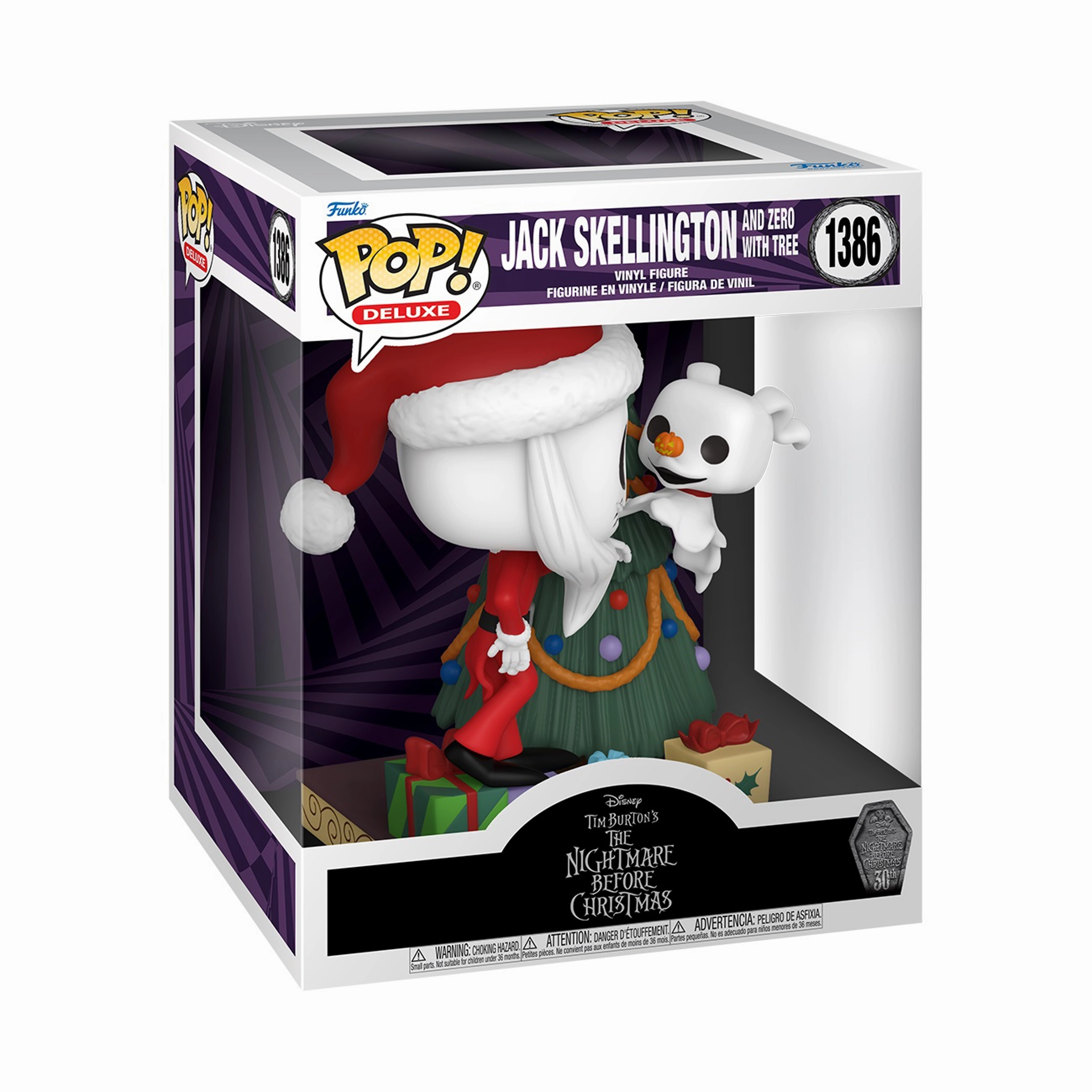 Story Finish Funko Pop! Deluxe: The Nightmare Before Christmas 30th Anniversary - Jack & Zero (with Tree)