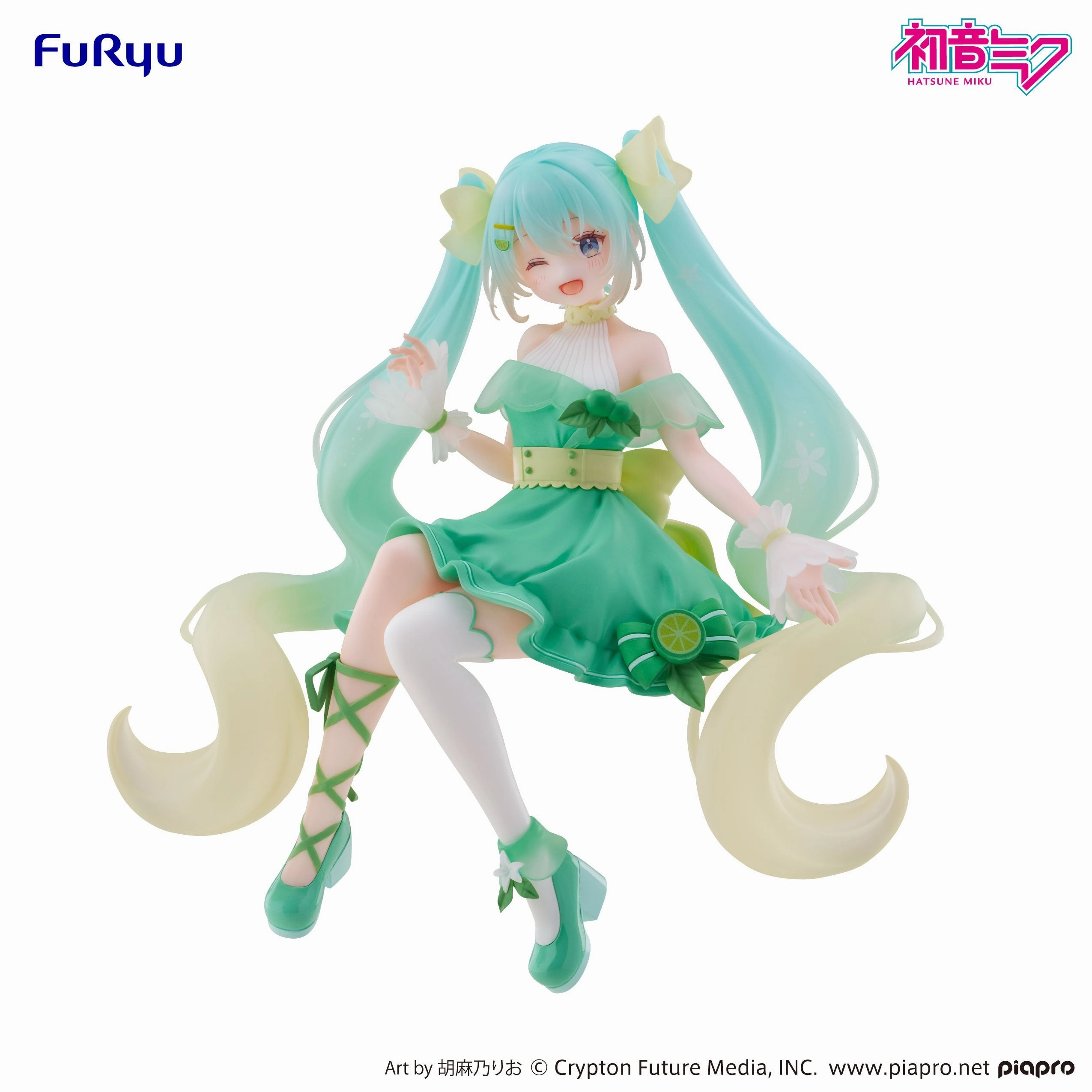 HATSUNE MIKU - Hatsune Miku "Lime" - Statuette Noodle Stopper 14cm PRECO > 04/11 progress tracking Elementary Age