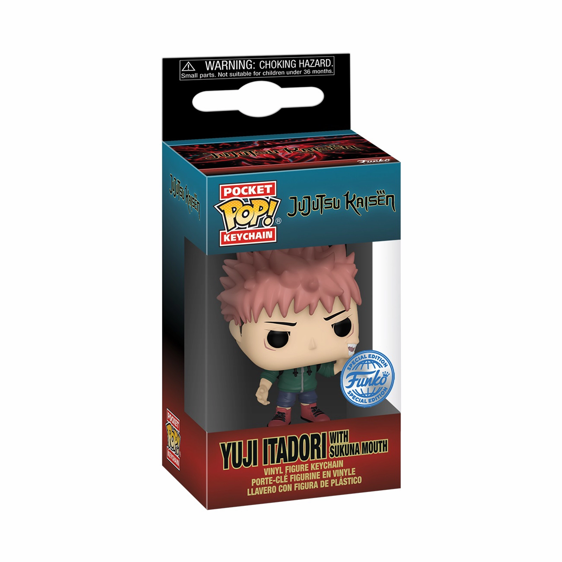 Motion Study Wind Up pocket pop keychain: Jujutsu Kaisen - Itadori (Sukuna Metamorphosis)