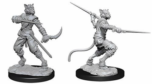 Critically Acclaimed True Power D&D Unpainted Minis WV7 Male Tabaxi Rogue