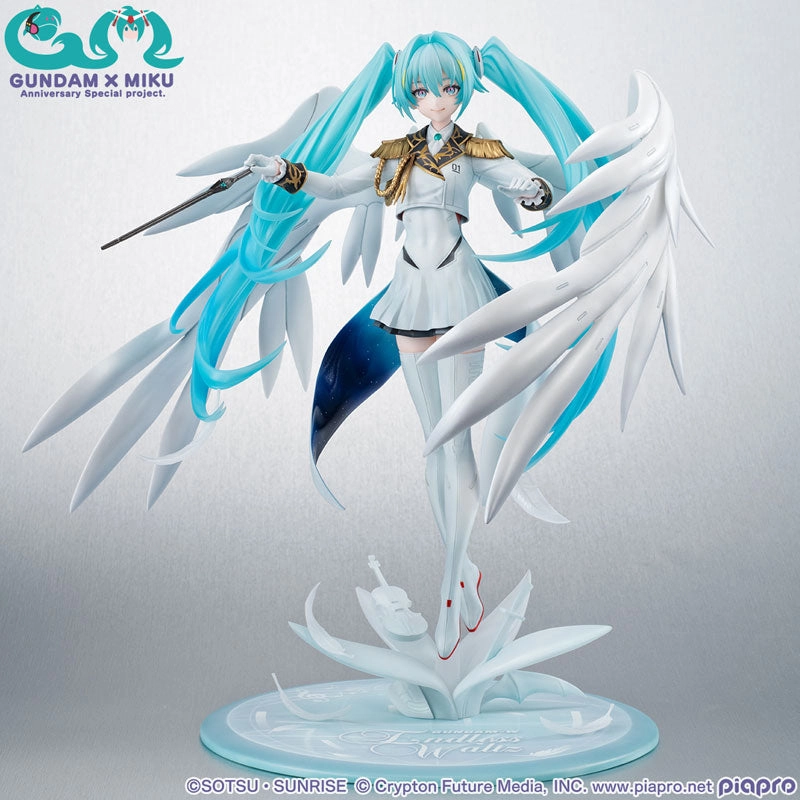 Mini Statue Legacy Item LUCREA SERIES Mobile Suit Gundam 45th Anniversary X Hatsune Miku: Hatsune Miku X Wing Gundam Zero EW