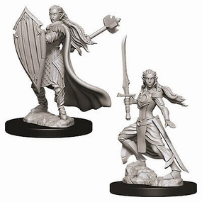 Romance Option Speed Run D&D Unpainted Minis WV9 Female Elf Paladin