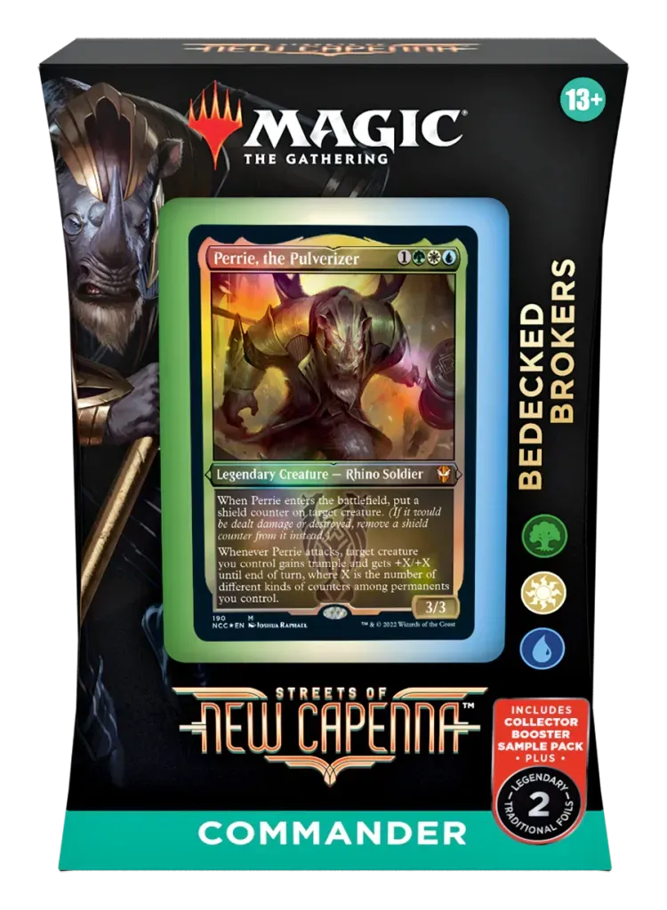 MTG Streets Of New Capenna Commander Deck - Bedecked Brokers Surprise Find Display