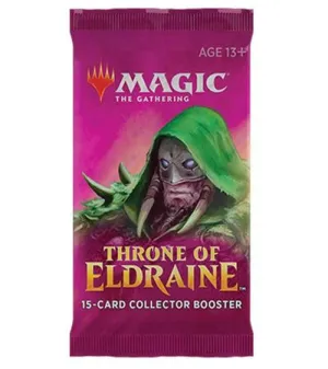 MTG Throne Of Eldraine Collector Booster Pack Collectible Series Display