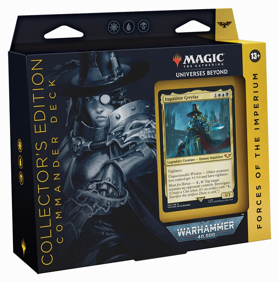 Toy Drop Series Collector's Pack Series MTG Warhammer 40000 Commander Deck - Forces of the Imperium (Collectors Edition)