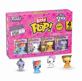 Magnetic pieces MY LITTLE PONNY - Bitty Pop 4 Pack 2.5cm - Rainbow Dash avec Chase PRECO > 30/10