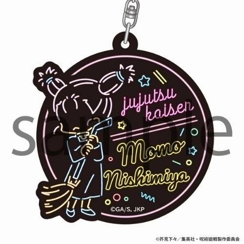 Neon Line Acrylic Keychain Jujutsu Kaisen Momo Nishimiya Multiple Accessories Battle Reenactment