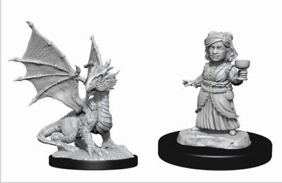 D&D Unpainted Minis WV13 Silver Dragon Wyrmling Player Hosted