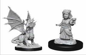 D&D Unpainted Minis WV13 Silver Dragon Wyrmling Player Hosted