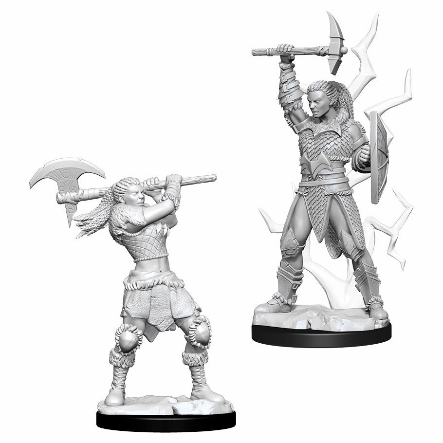 Creative Mode D&D Unpainted Minis WV10 Female Goliath Barbarian