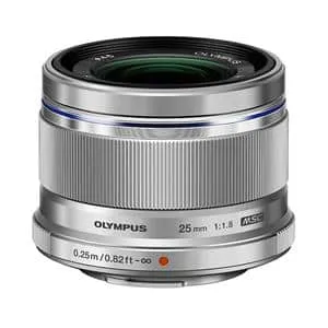 OLYMPUS Camera Lens 25mm F1.8 M.ZUIKO DIGITAL Silver [Micro Four Thirds / Single Focal Length Lens] Mini Statue