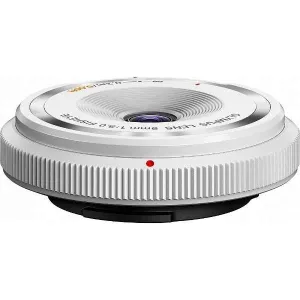 Mythical Beast OLYMPUS Camera Lens Fisheye Body Cap Lens White BCL-0980 [Micro Four Thirds /Single Focal Length Lens]