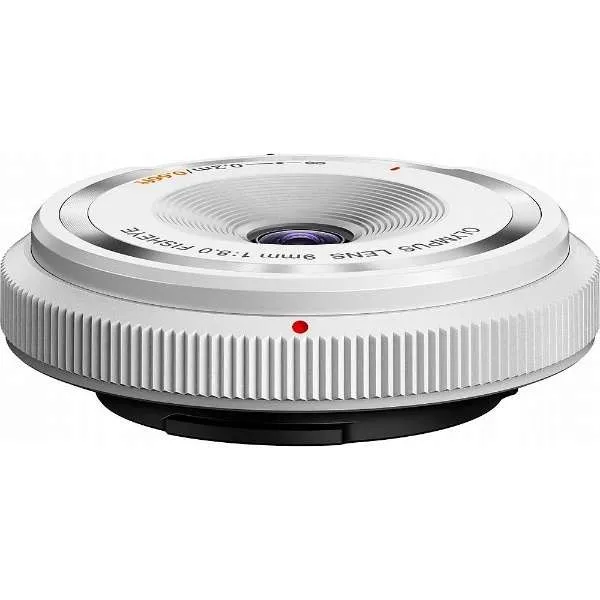 Mythical Beast OLYMPUS Camera Lens Fisheye Body Cap Lens White BCL-0980 [Micro Four Thirds /Single Focal Length Lens]