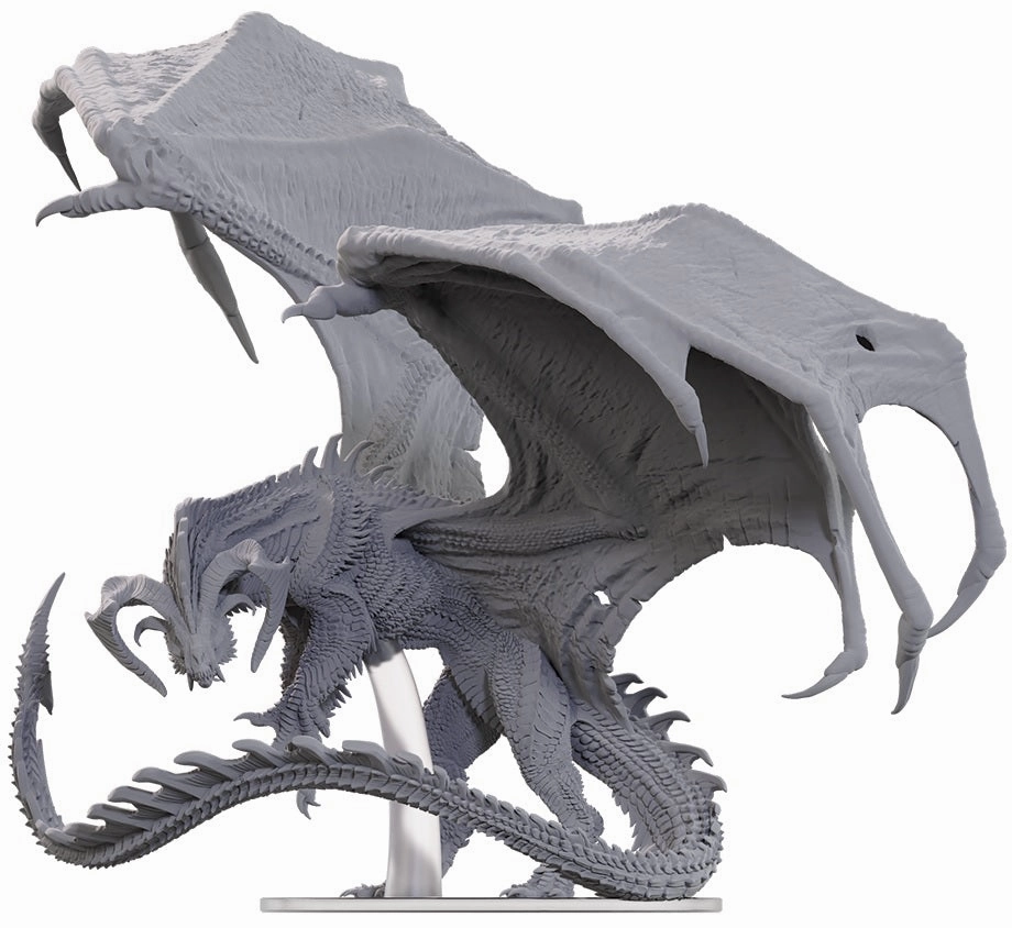 Linguistic Creation Parallel Narrative DND UNPAINTED MINIS ADULT BLACK DRAGON