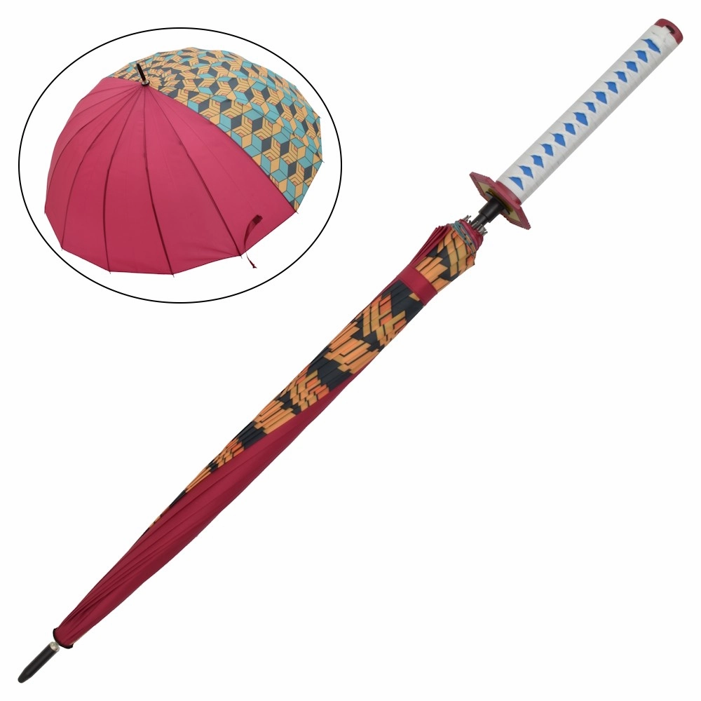 PARAPLUIE AVEC POIGN??E DE STYLE KATANA DE GIYU TOMIOKA DEMON SLAYER - KIMETSU NO YAIBA Tiny Device Marvelous Worker