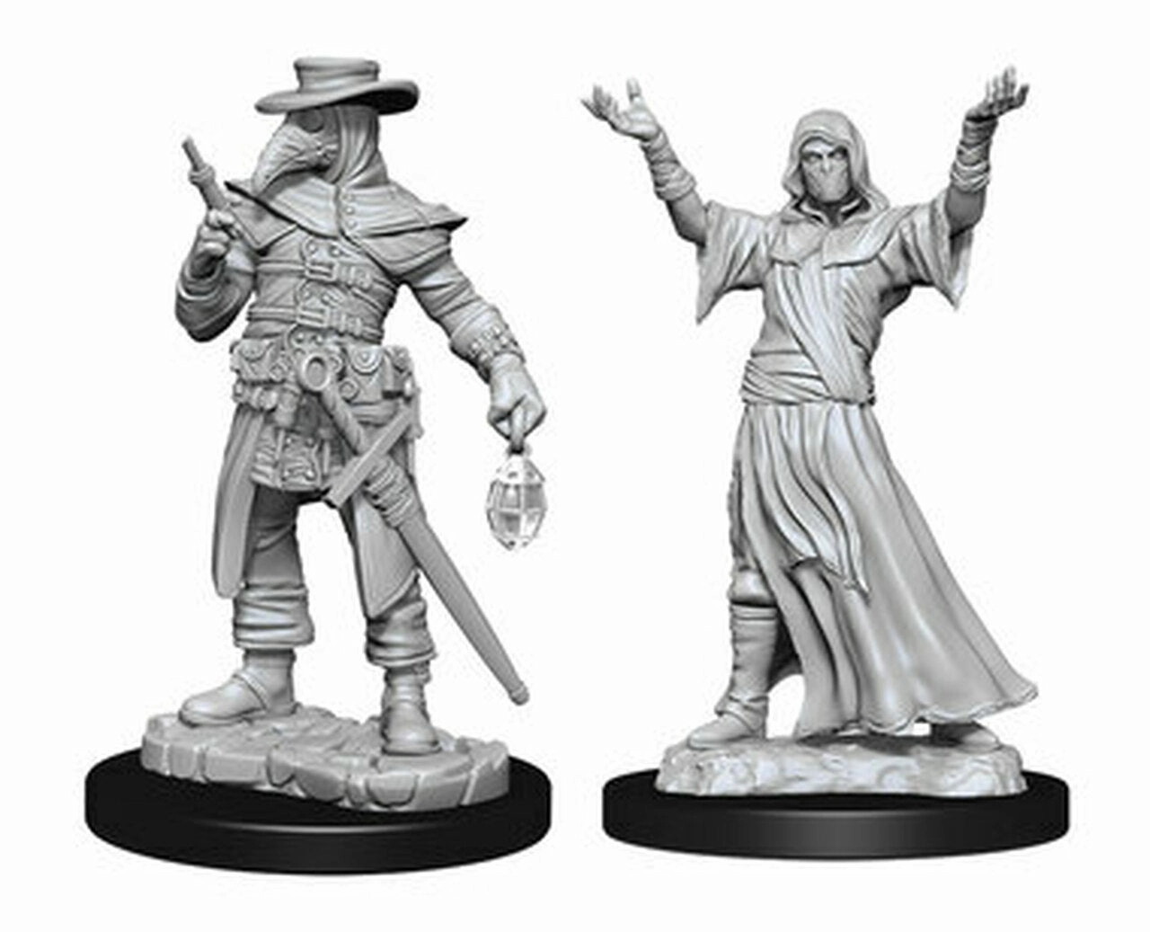 WizKids Unpainted Minis WV15 Plague Doctor/Cultist Simultaneous Play Educational Program