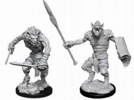 D&D Unpainted Minis WV12 Gnoll/Gnoll Flesh Gnawer Spatial Reasoning Cyberpunk Aesthetic