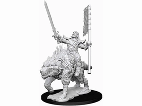 Plot Structure PF Unpainted Minis WV7 Orc On Dire Wolf