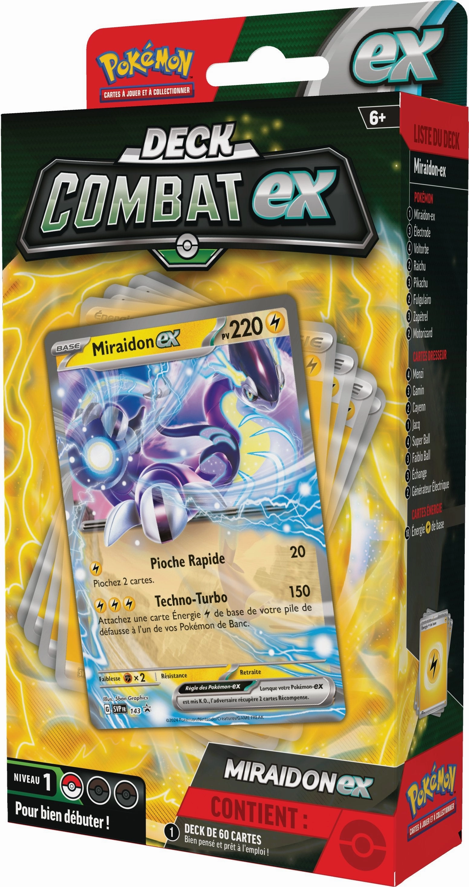 POK??MON JCC - DECK COMBAT MIRAIDON-EX OU VICTINI-EX (1X DECK AL??ATOIRE) Energy Conserve