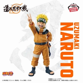 NARUTO - BANPRESTO FIGURE COLOSSEUM Sculpting Shinobi World War - Uzumaki Naruto PVC Collectible Miniature Goods