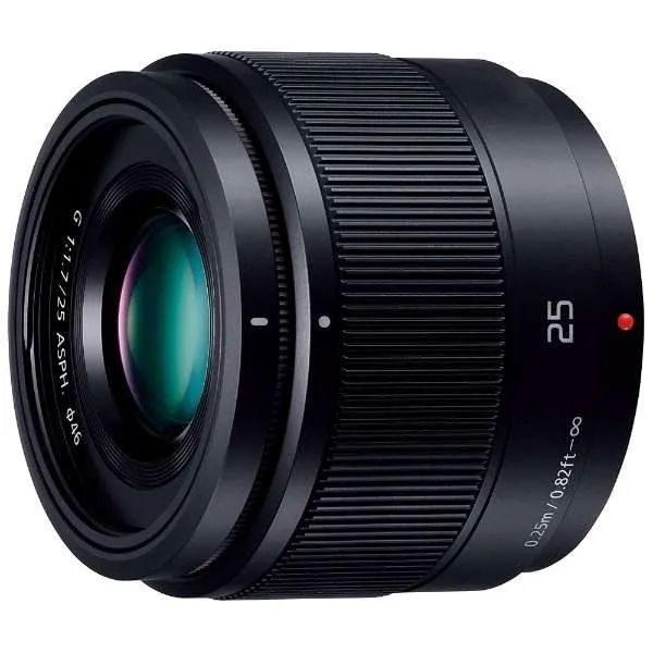Panasonic Camera Lens LUMIX G 25mm/F1.7 ASPH. LUMIX Black H-H025-K [Micro Four Thirds / Single Focal Length Lens] Collectible Display Movie Goods