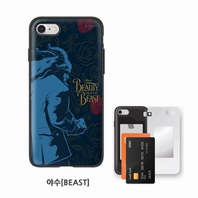 Disney Beauty & The Beast Beast iPhone Mirror Card Pocket Cover Case Action Goods