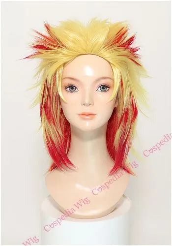 "Demon Slayer" Kyojuro Rengoku style cosplay wig Global Impact