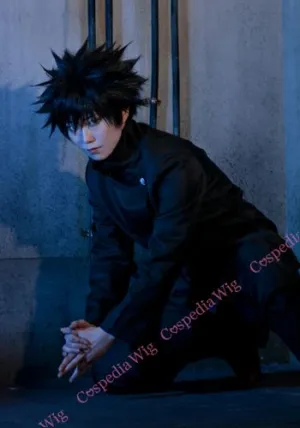 Naval Combat Localization Quality "Jujutsu Kaisen" Megumi Fushiguro style cosplay wig